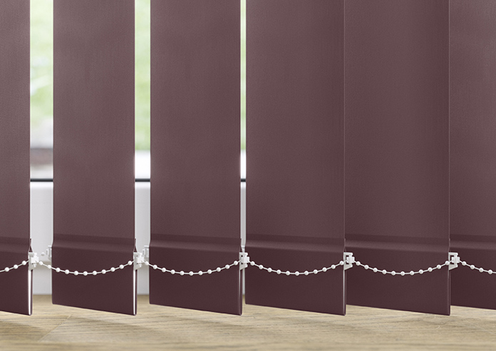 Roma, Aubergine - Vertical Blind - Image 4